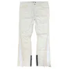 Embellish Men's Raw Hem Jean In Cream In Neutral