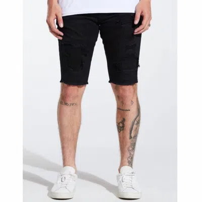 Embellish Men's Rip & Repair Spencer Shorts In Jet Black