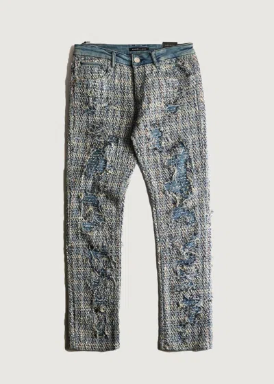 Embellish Men's Salvage Denim Jeans In Blue