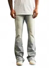 Embellish Ross Denim Jean In Light Stone In Silver