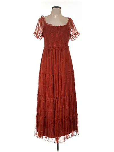 Pre-owned Ember Cocktail Dress In Burgundy