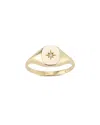 Ember Fine Jewelry 14k Gold Diamond Star Signet Ring