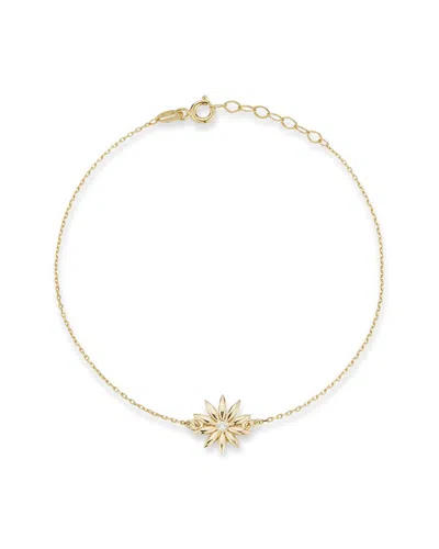 Ember Fine Jewelry 14k 0.02 Ct. Tw. Diamond Flower Bracelet In White