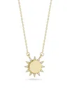 Ember Fine Jewelry 14k 0.05 Ct. Tw. Diamond Sun Necklace