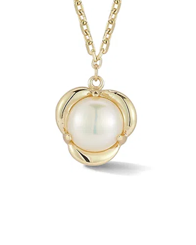Ember Fine Jewelry 14k 6.5mmmm Pearl Necklace In Gold
