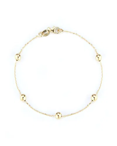 Ember Fine Jewelry 14k Button Station Bracelet In Gold