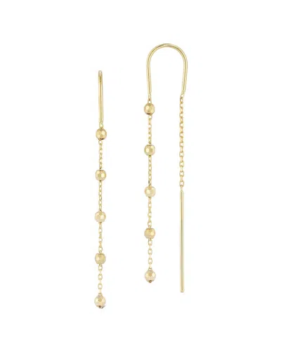 Ember Fine Jewelry 14k Ball Threader Earrings In Gold