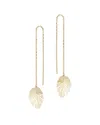 Ember Fine Jewelry 14k Banana Leaf Threader Earrings