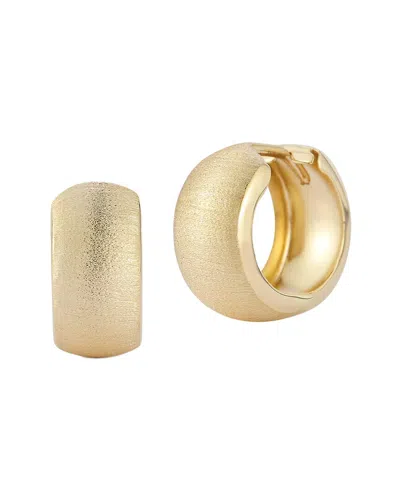 Ember Fine Jewelry 14k Bold Satin Huggie Earrings In Gold