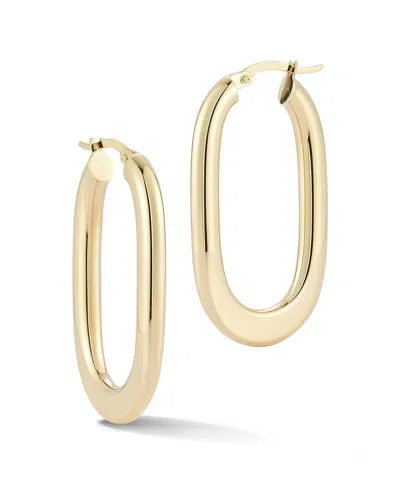 Ember Fine Jewelry 14k Bold Square Oval Hoop Earrings In Gold