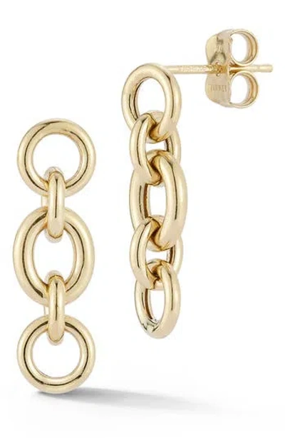 Ember Fine Jewelry 14k Circular Link Drop Earrings In Gold