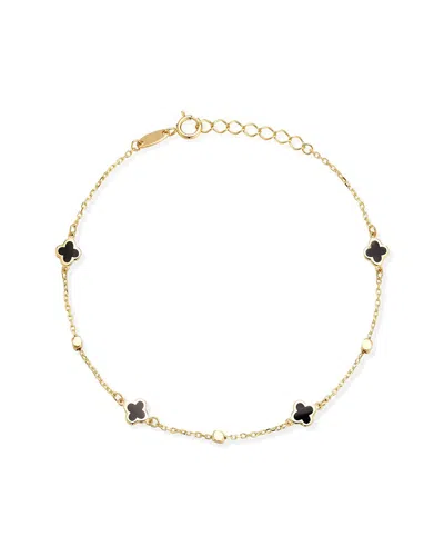 Ember Fine Jewelry 14k Clover Bracelet In Gold