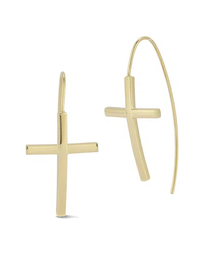 Ember Fine Jewelry 14k Cross Threader Earrings