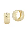 Ember Fine Jewelry Wide Textured Hoop Earrings