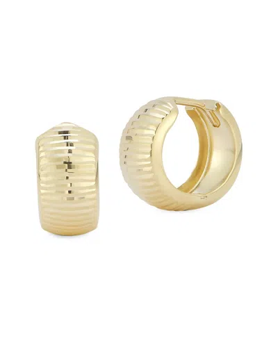 EMBER FINE JEWELRY EMBER FINE JEWELRY 14K CUT BOLD HUGGIE EARRINGS