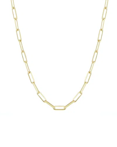Ember Fine Jewelry 14k Dainty Paperclip Chain Necklace In Gold