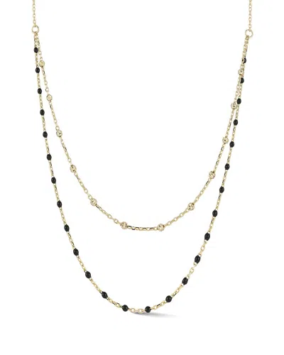 Ember Fine Jewelry 14k Double Layered Chain Necklace In Gold