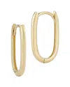 Ember Fine Jewelry Oval Huggie Hoop Earrings