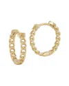 Ember Fine Jewelry Curb Link Huggie Hoop Earrings