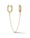 Ember Fine Jewelry 14k Gold Double Piercing Chain Drop Earring