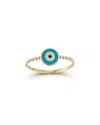 Ember Fine Jewelry 14k Enamel Evil Eye Beaded Ring