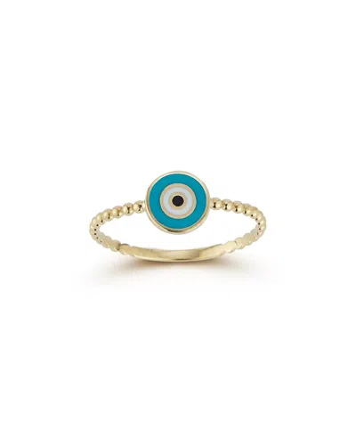 Ember Fine Jewelry 14k Enamel Evil Eye Beaded Ring