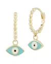 Ember Fine Jewelry 14k Evil Eye Huggie Earrings