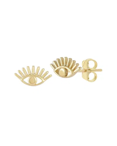 Ember Fine Jewelry 14k Evileye Studs In Gold