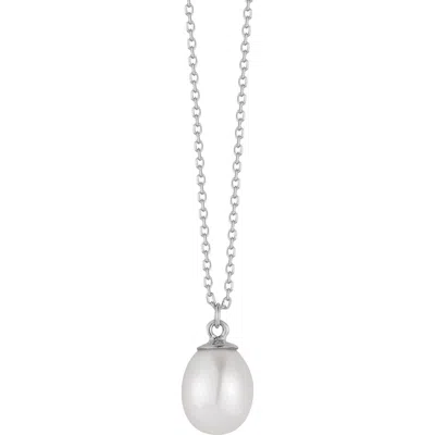 Ember Fine Jewelry 14k Gold 6.5mm Pearl Pendant Necklace In Neutral