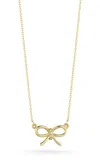 Ember Fine Jewelry Diamond Bow Pendant Necklace In Multi