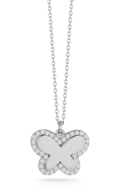 Ember Fine Jewelry 14k Gold & Diamond Butterfly Necklace In Multi