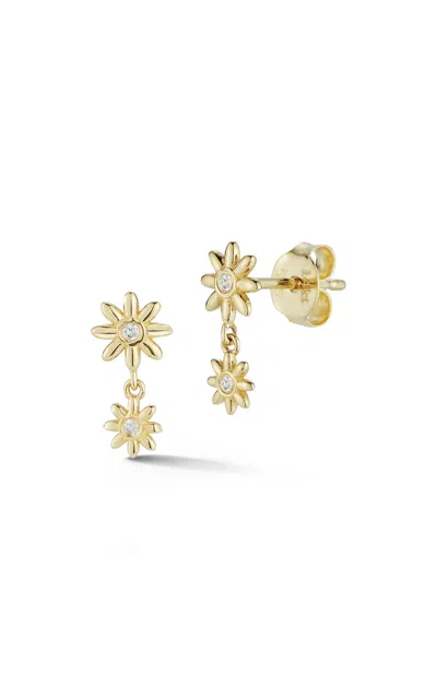 Ember Fine Jewelry 14k Gold & Diamond Flower Stud Earrings In Multi