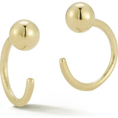 Ember Fine Jewelry 14k Gold Ball Huggie Hoop Earrings