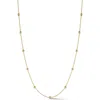Ember Fine Jewelry 14k Gold Ball Station Necklace In Gold