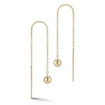Ember Fine Jewelry 14k Gold Ball Threader Earrings In Neutral