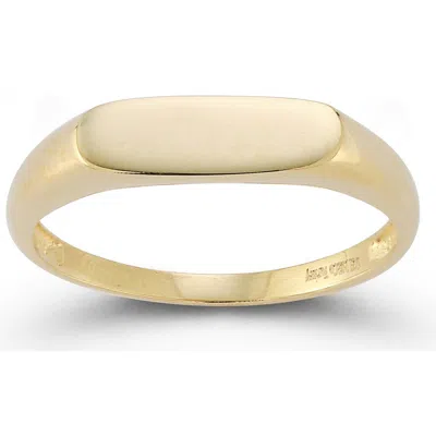 Ember Fine Jewelry 14k Gold Thin Oval Signet Ring