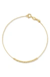 Ember Fine Jewelry 14k Gold Beaded Ball Bracelet In Gold