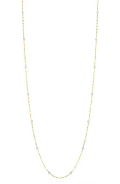 Ember Fine Jewelry 14k Gold Beaded Enamel Station Necklace