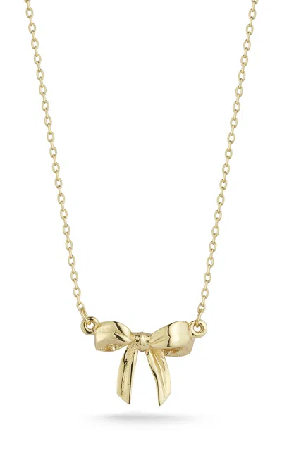 Ember Fine Jewelry 14k Gold Bow Necklace In Multi
