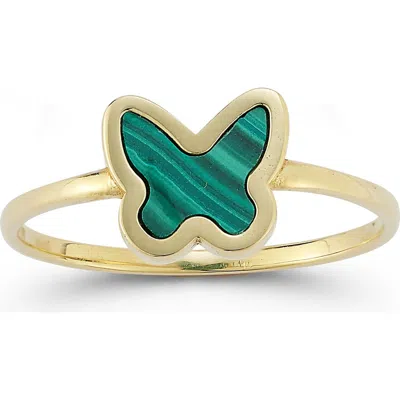 Ember Fine Jewelry 14k Gold Butterfly Malachite Ring
