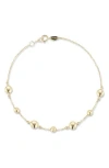 Ember Fine Jewelry 14k Bubble Station Bracelet In Gold