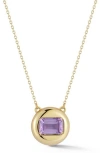 Ember Fine Jewelry 14k Gold Button Necklace In Gold
