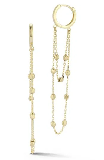 Ember Fine Jewelry 14k Gold Chain Huggie Hoop Earrings