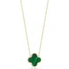 Ember Fine Jewelry 14k Gold Clover Inlay Pendant Necklace