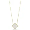 Ember Fine Jewelry 14k Gold Clover Inlay Pendant Necklace