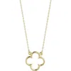Ember Fine Jewelry 14k Gold Clover Pendant Necklace In Gold