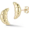 Ember Fine Jewelry 14k Croissant Stud Earrings In Gold