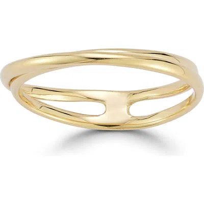 Ember Fine Jewelry 14k Gold Crossover Double Band Ring