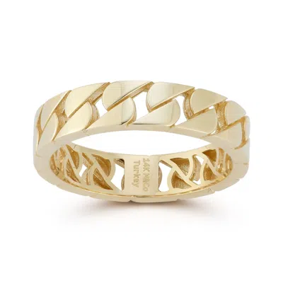 Ember Fine Jewelry 14k Gold Curb Chain Link Ring