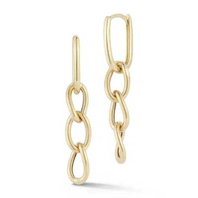 Ember Fine Jewelry 14k Paperclip Link Drop Earrings In Gold
